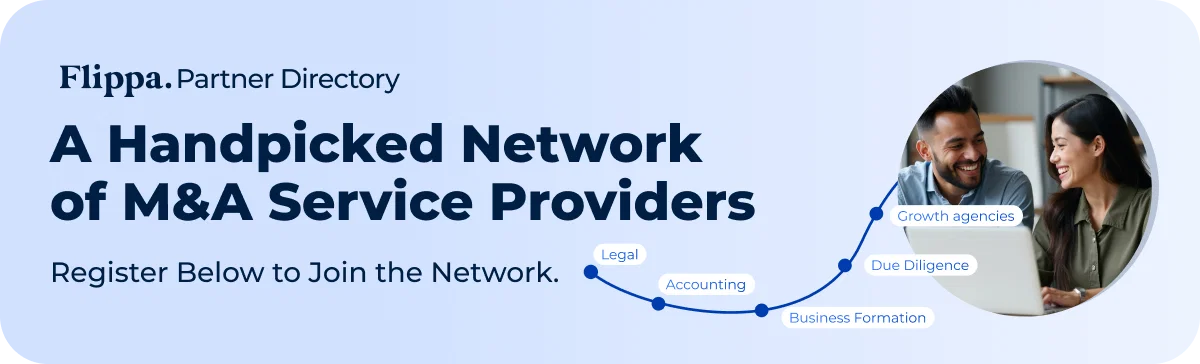 Form Banner - Flippa Partner Program - Desktop
