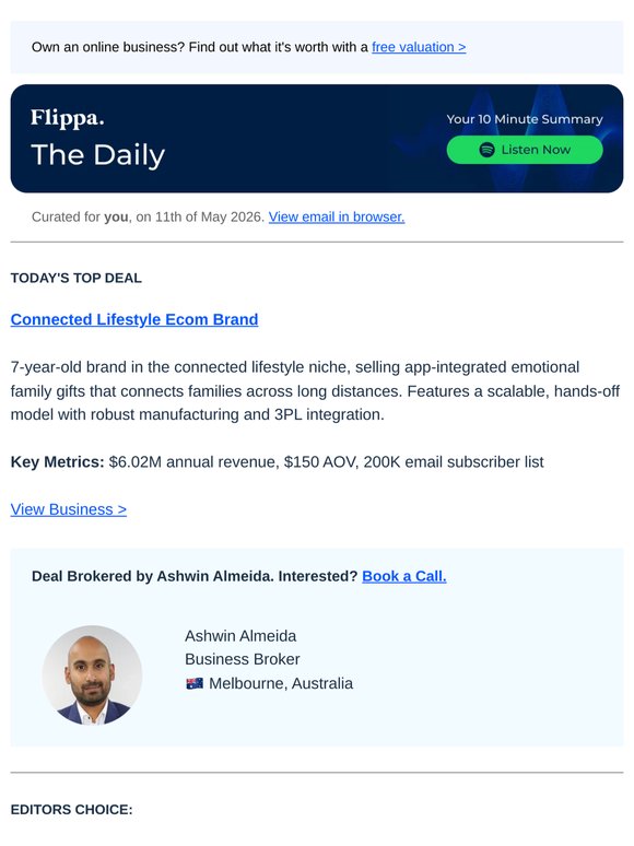 4.7-star Test Prep App + 98% Margin SocMed SaaS + $6.02M Connected Lifestyle Brand