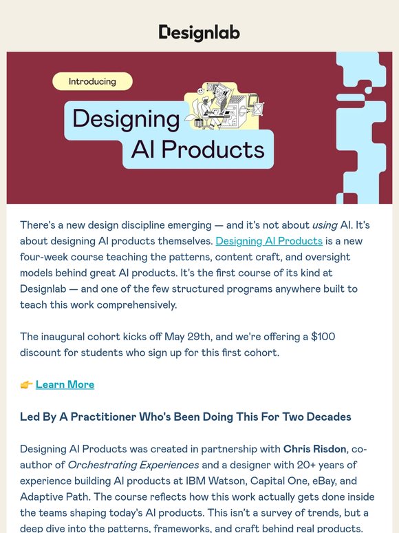 New Course: ✨Designing AI Products✨