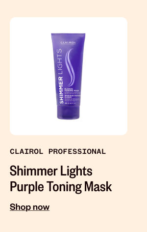 CLAIROL PROFESSIONAL SHIMMER LIGHTS PURPLE TONING MASK - SHOP NOW