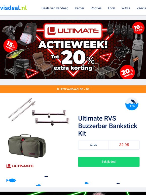 🌊 Weekactie: Ultimate tot 20%