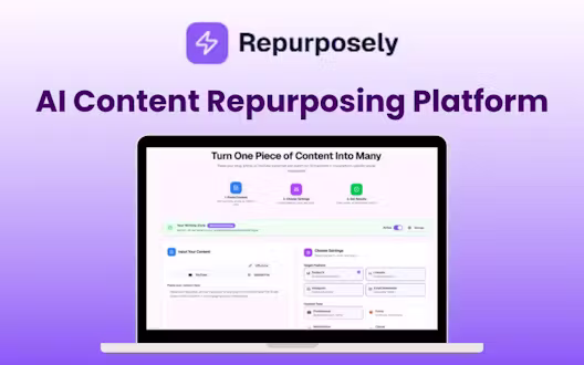 Repurposely – AI Content Repurposing Platform | Lifetime Access