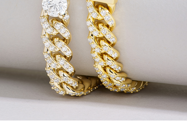 ADD SOME SHINE: Pavé links and radiant shine bring light-catching dimension to every layer.