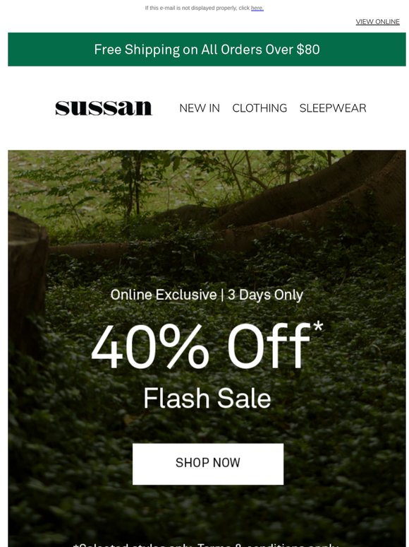 40% Off Flash Sale | 3 Days Only