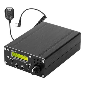 USDX High Frequency Shortwave Transceiver 8 Band 3-5W 13.8V TCXO 1ppm BNC CAT PTT Out Radio USDR SDR Transceiver HF SSB QRPLCD