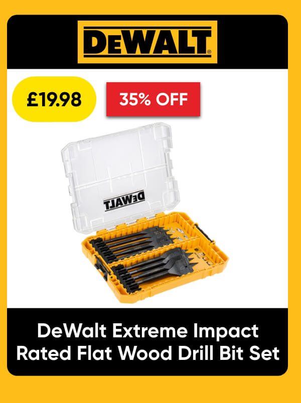 DeWalt Extreme Impact Rated Flat Wood Drill Bit Set