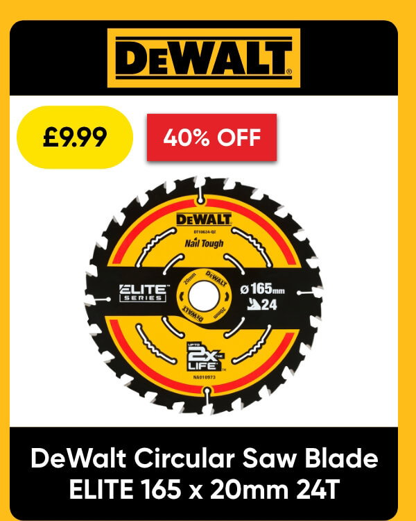 DeWalt Circular Saw Blade ELITE 165 x 20mm 24T