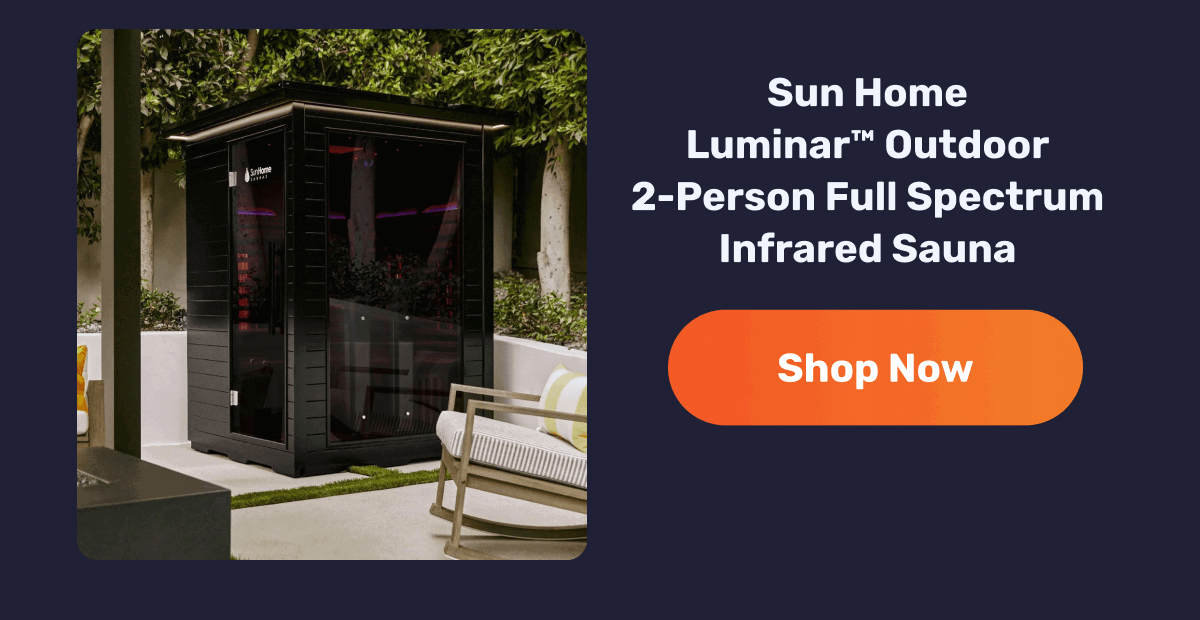 Sun Home Luminar™ Outdoor 2-Person Full Spectrum Infrared Sauna | Shop Now