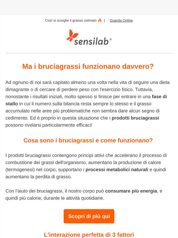 Come funzionano i prodotti bruciagrassi?👩‍⚕️