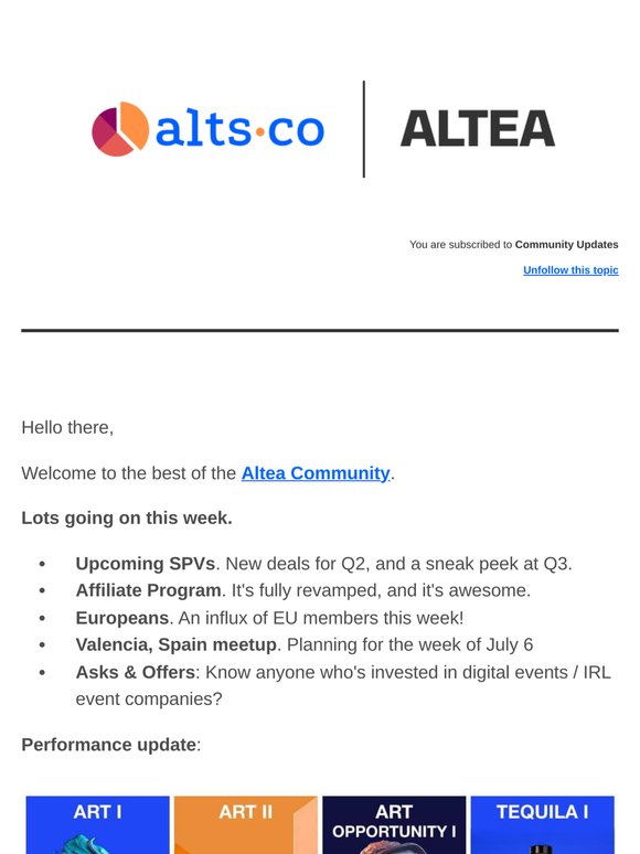 📆 This Week in the Altea Community