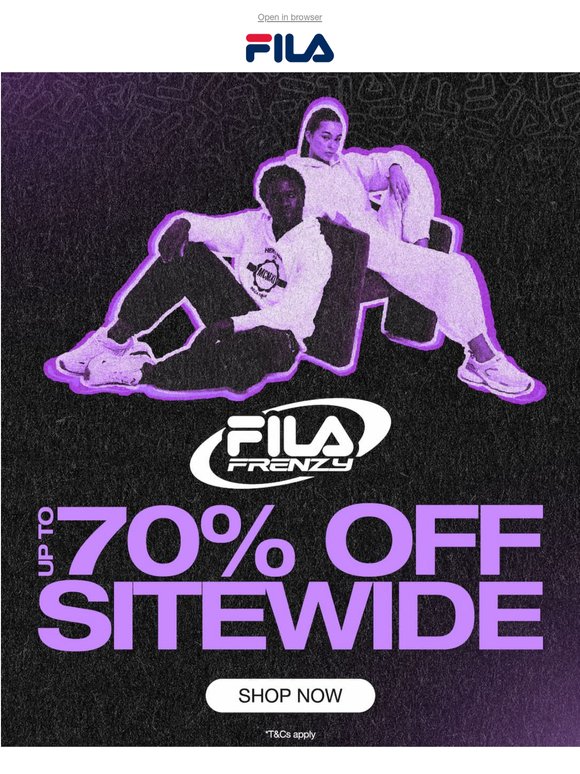 FILA Frenzy Sale Is Here!