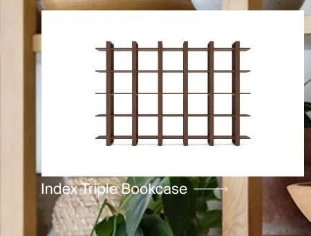 Index tripple bookcase