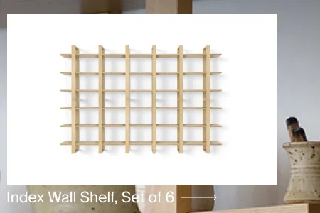 Index wall shelf