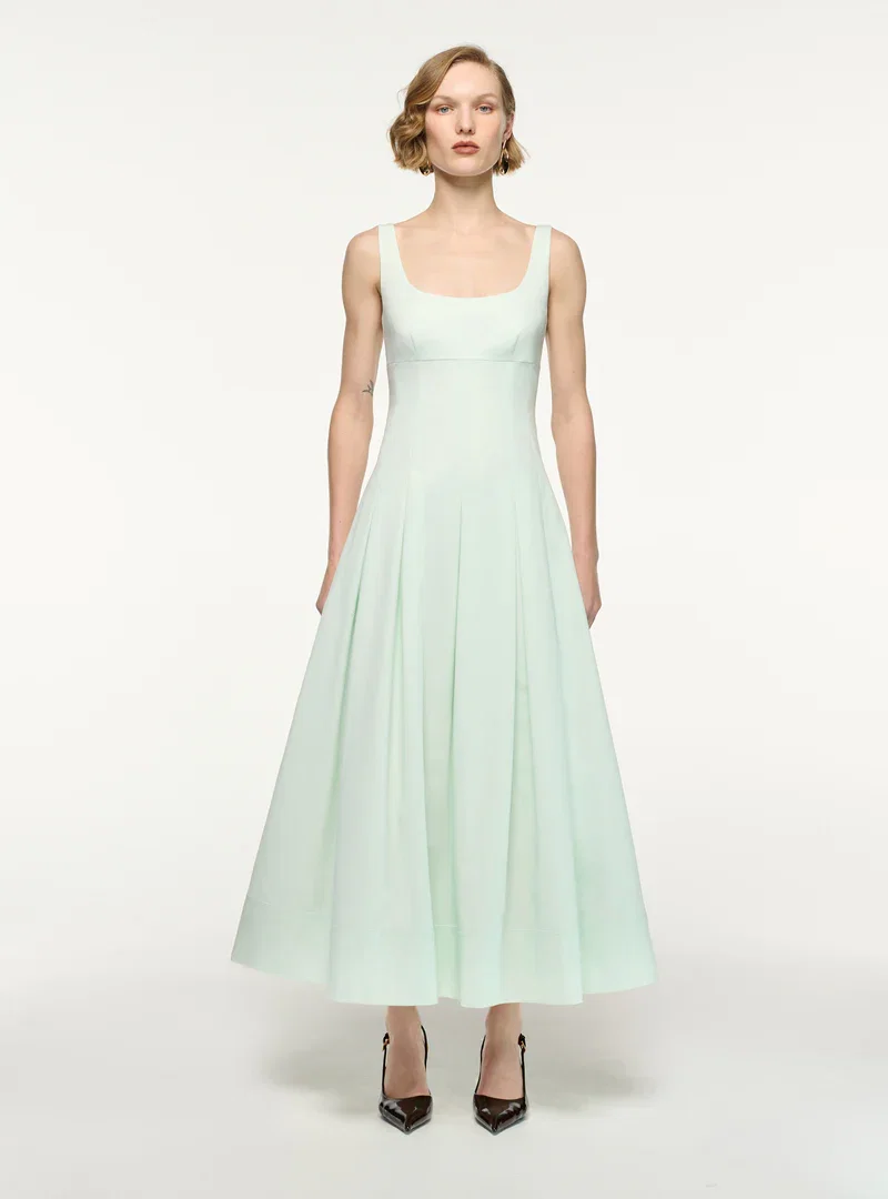 GABARDINE MAXI DRESS