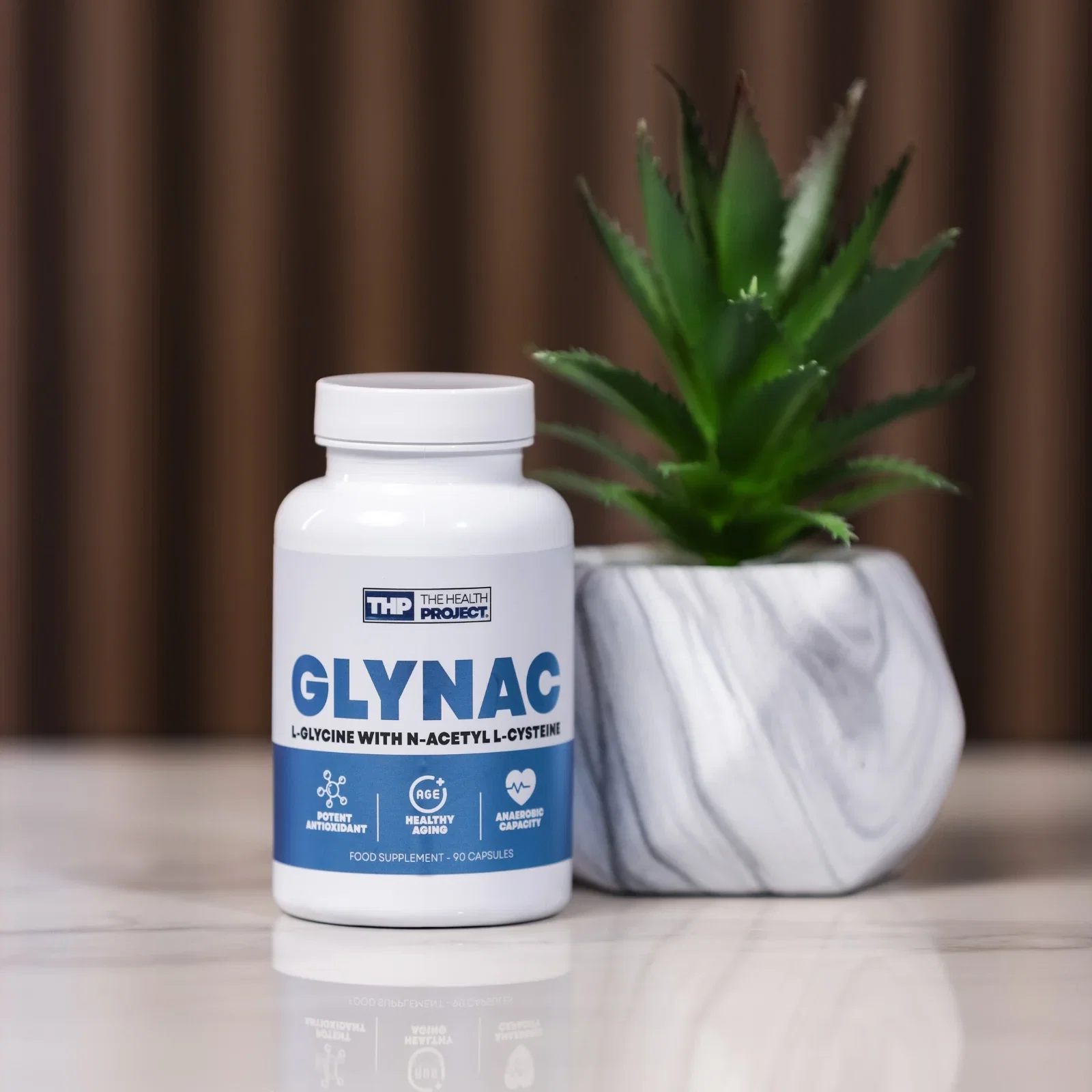 Image of The Health Project GlyNac 90Caps (Glycine with NAC)