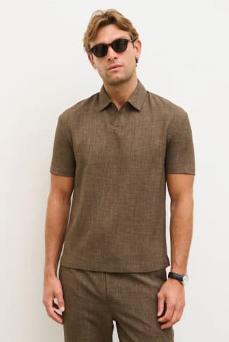 Thorley Textured Polo Top