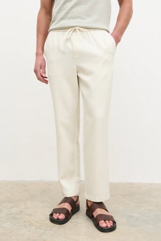 Bryce Straight Leg Drawstring Trousers