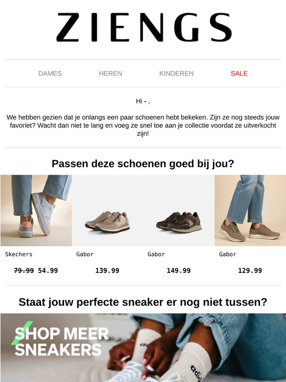 Nog op zoek naar sneakers? 🛍️