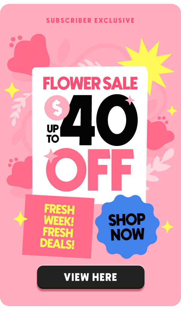 FLOWER SALE - Save up to $40 OFF