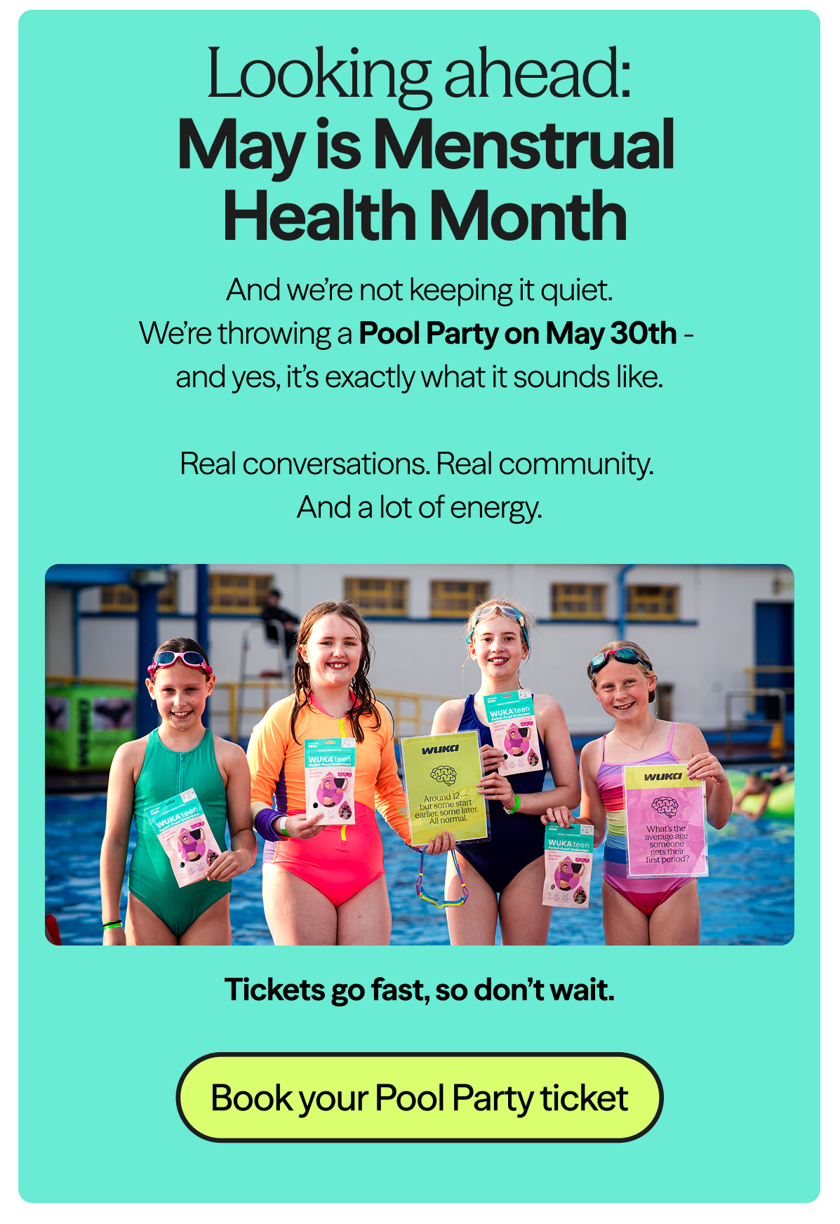 Looking ahead: May is Menstrual Health Month