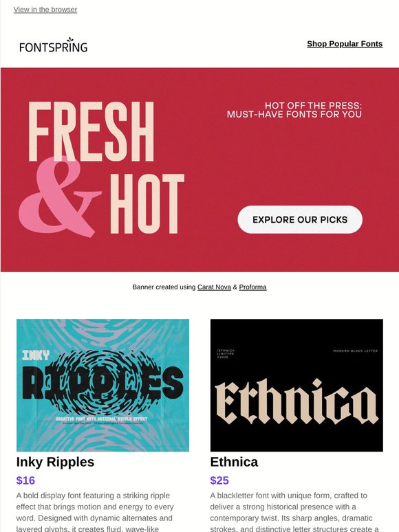 ✨ Looking for fresh fonts to try?