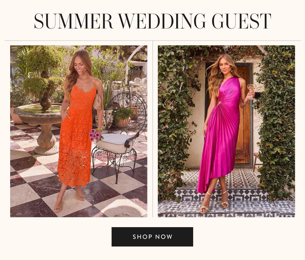 Summer Wedding Guest. Shop Now