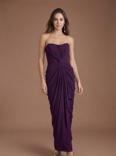 Corset Detail Contour Collective Bridesmaid Dress