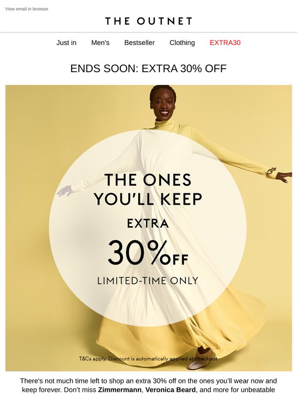 Ends Soon: Extra 30% off