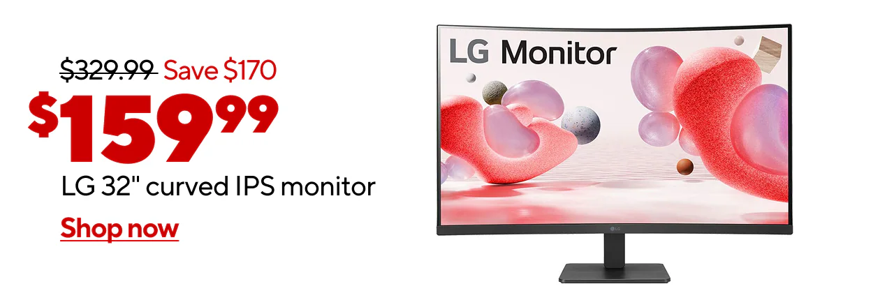 (AD: $159.99) LG 32 FHD IPS 100Hz Monitor (Reg $329.99, Save $170)