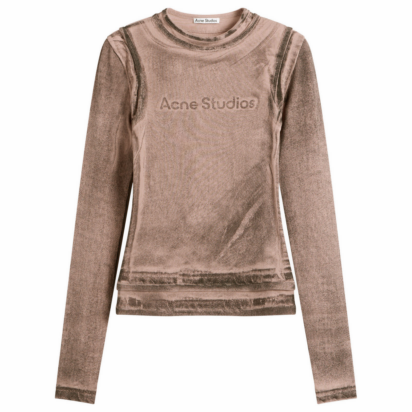 Acne Studios Elga Print Long Sleeve Top