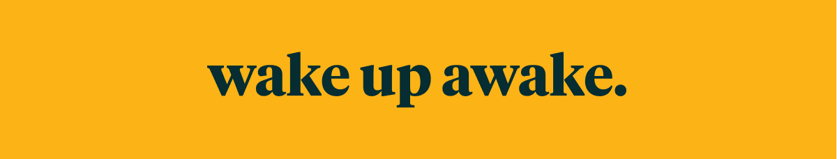 wake up awake.