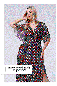 YOURS LONDON Curve Chocolate Brown & Pink Polka Dot Wrap Dress