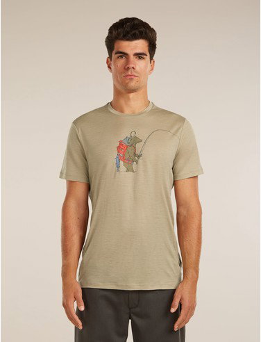 Men's Merino 150 Tech Lite Short Sleeve Tee Bear Catch - Flagstone / S