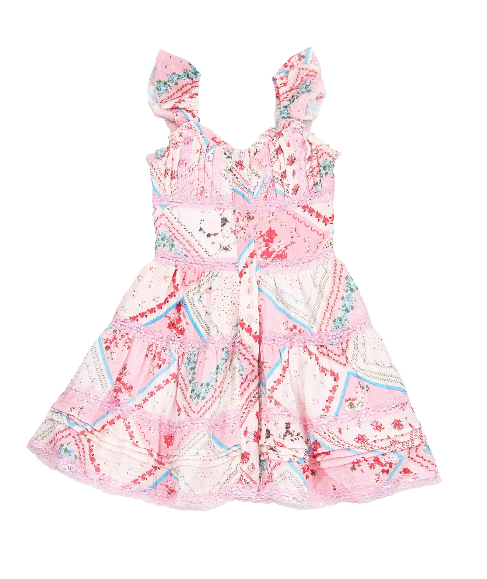 Image of FBZ Girls Bree Print Gauze Dress