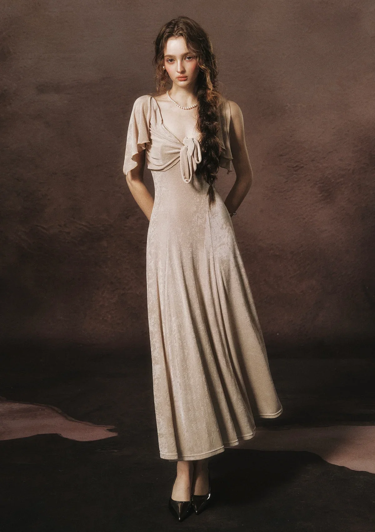 Image of Ashstone Throne Knit Dress