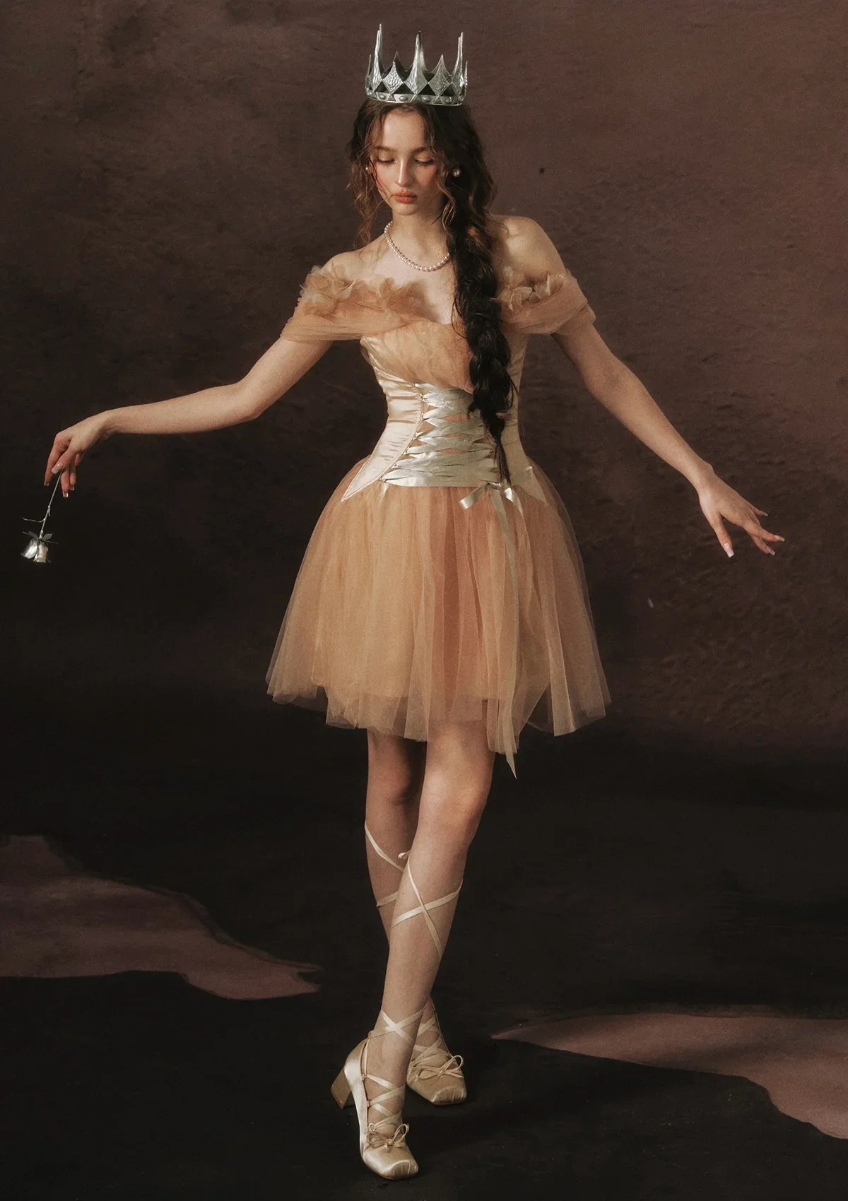 Image of Golden Crown Dream Corset Dress