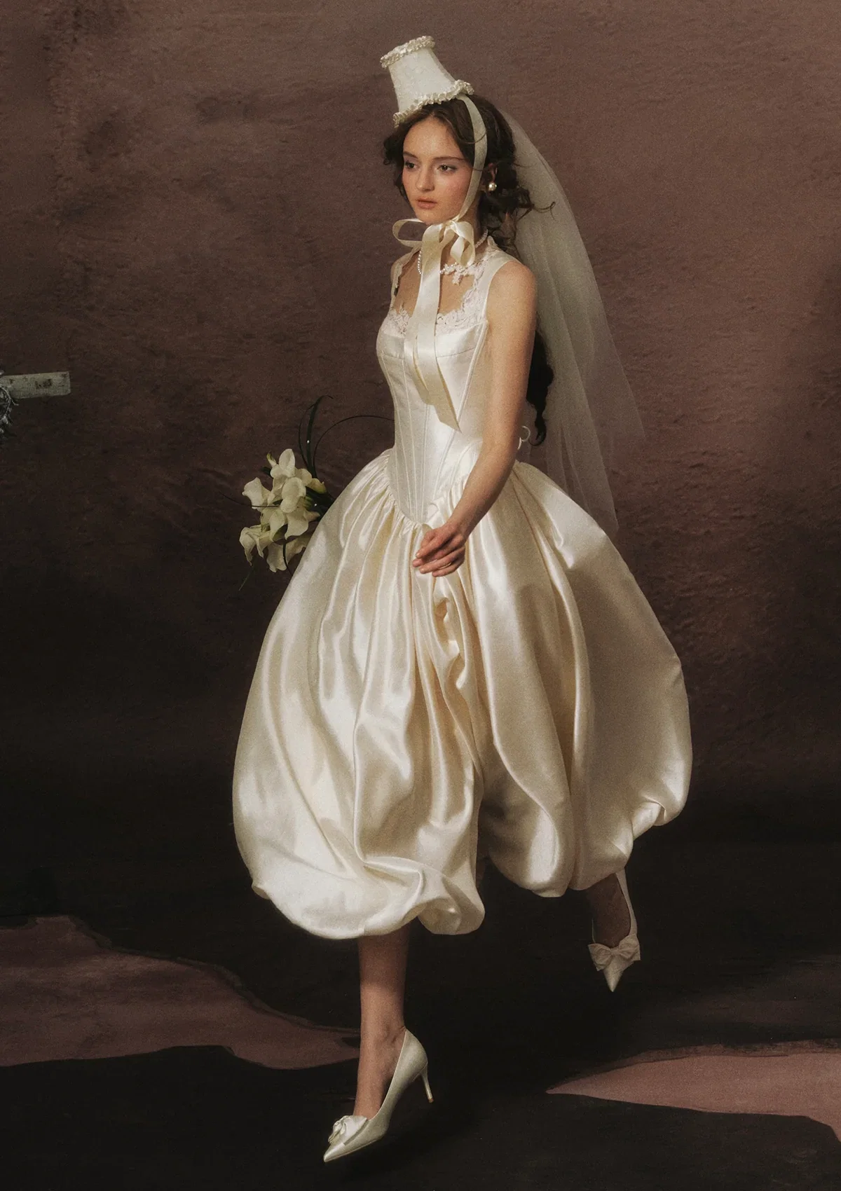 Image of White Coronation Corset Dress
