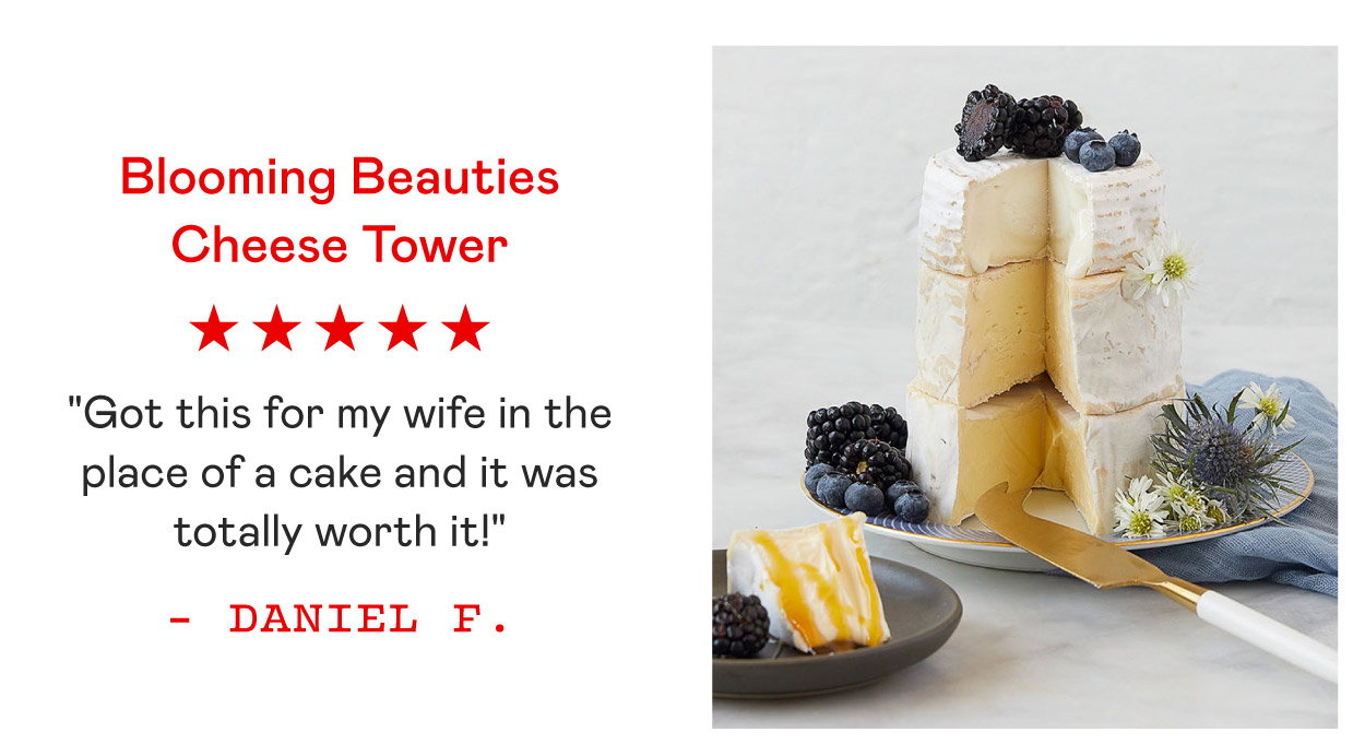 Blooming Beauties Cheese Tower