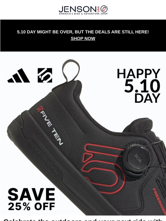 5.10 day is here and you can save 25%
