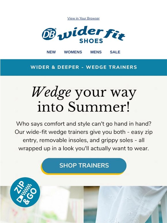 Wonderful, wide-fit wedge trainers built for summer! 👟