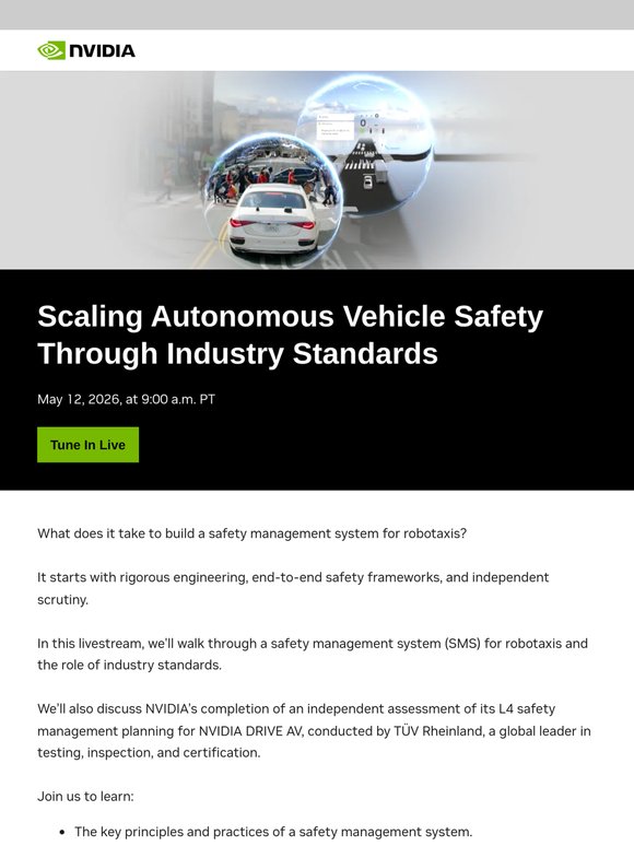Livestream: Building a Safety Management System for Robotaxis