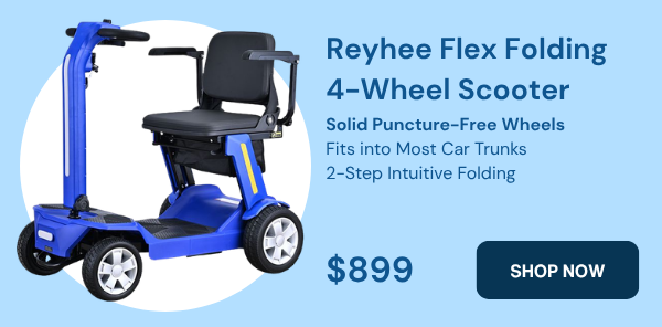  Reyhee Flex Folding 4-Wheel Scooter 