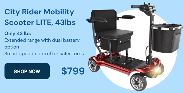  The City Rider Mobility Scooter LITE, 43 lbs. 