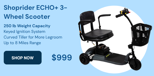  Shoprider ECHO+ 3-Wheel Scooter 