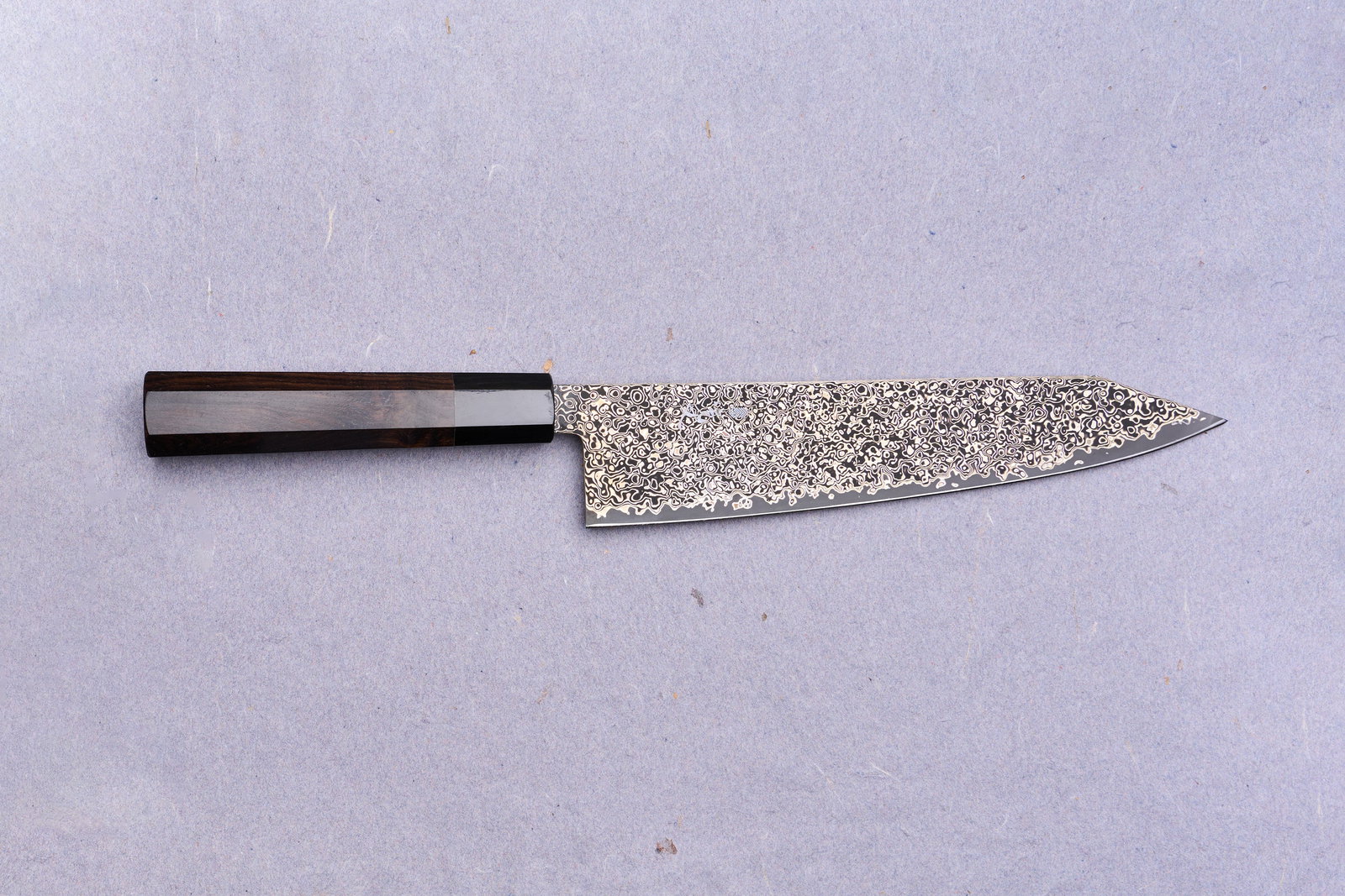 Image of Kanjo SG2 Nickel Damascus Kiritsuke Gyuto 240mm