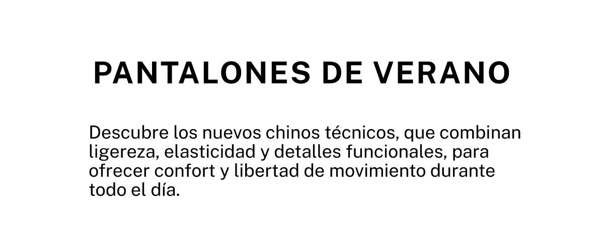 PANTALONES DE VERANO