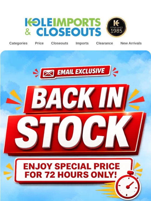They Are Back, With Exclusive Deals!