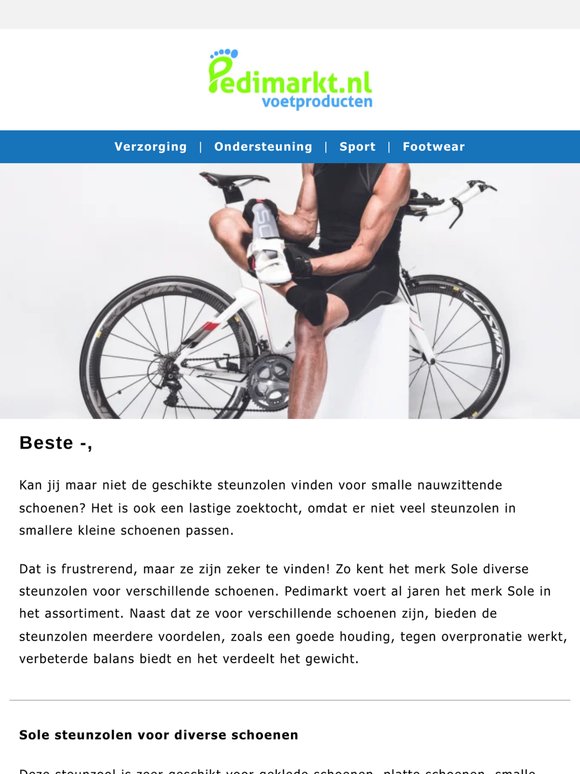 Steunzolen voor smalle schoenen! 👟
