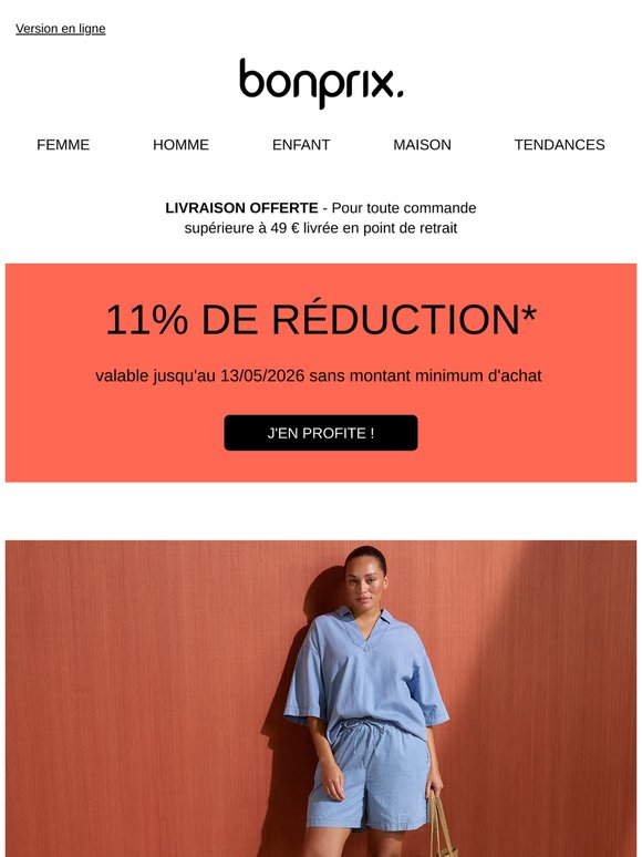 Profitez de 11% de réduction
