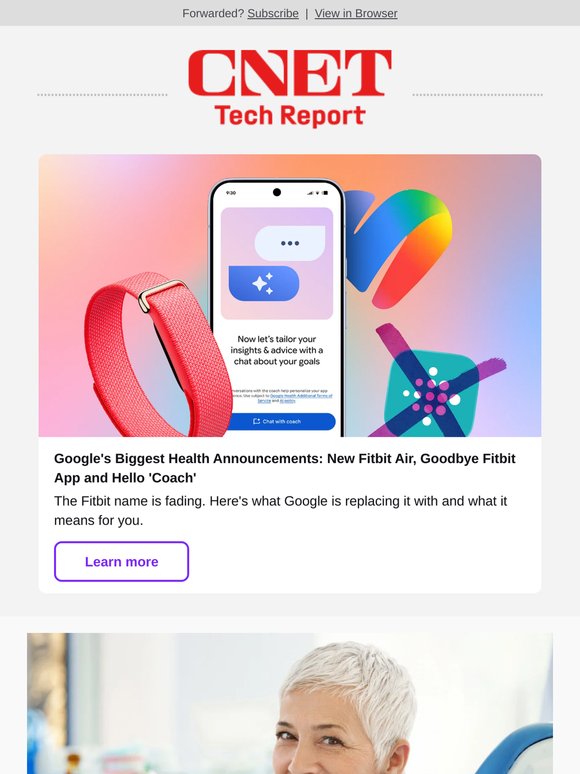 Google's Biggest Health Announcements: New Fitbit Air, Goodbye Fitbit App and Hello 'Coach'